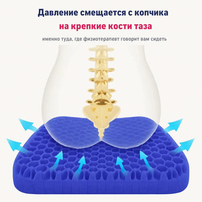 Давление смещается с копчика на крепкие кости таза именно туда, где физиотерапевт говорит вам сидеть